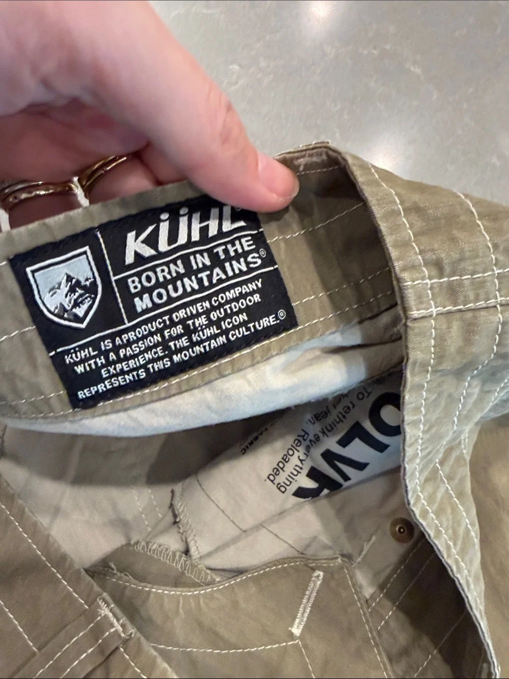 Kuhl Men's Tan Chinos - Rugged Straight Fit